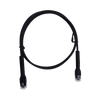 Mini Patch Cord Cat6 Ultra Slim 0.5 Metros (1.64 Pies) Negro ? Ahorra Espacio sin Organizadores, con Bota Flexible