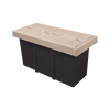 Telecommunications Manhole Cover L2T Lightweight, 2 Lids, 2.5 Tons Resistance, Pedestrian Use