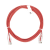 Cable de Parcheo Slim UTP Cat6 - 3 Metros (9.84 Pies) Rojo Diámetro Reducido (28 AWG)