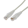 Cable de Parcheo Slim UTP Cat6A - 2 Metros (6.56 Pies) Gris, Diámetro Reducido (28 AWG)
