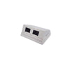 Angled Wall Box Includes 2 Cat5e UTP Keystone Jacks