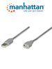 MANHATTAN 340960 - Cable de extensión USB macho a USB hembra/ 4,5 metros/ Velocidad máxima de hasta 12 Mbps/ UL 2725/ USB 1.1/