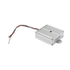 Omnidirectional, boundary-type microphone with a reception range of 10-100 square meters