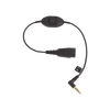 Jabra Cable QD a conector de 3.5 mm con PTT para teléfonos celulares y smartphones (8800-00-103)