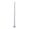 Poste de acero galvanizado para videovigilancia, 3 m de altura.