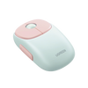 Wireless Mouse FUN | Rechargeable | 2.4G & Bluetooth | 4 DPI Levels | Silent | Ergonomic | 5 Buttons | Compatible with Windows, macOS 10.5, Android iOS Linux and Chrome OS | Pink.