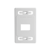 Placa de Pared Modular MAX, de 2 Salidas, Color Blanco, Versión Bulk (Sin Empaque Individual)