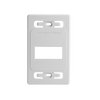Placa de Pared Modular MAX, de 3 Salidas, Color Blanco, Versión Bulk (Sin Empaque Individual)