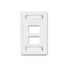 Placa de Pared Modular MAX, de 4 Salidas, Color Blanco