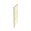 Placa de Pared Vertical, Salida Para 4 Puertos Keystone, Con Espacios Para Etiquetas, Color Marfil