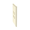 Placa de Pared Vertical, Salida Para 4 Puertos Keystone, Con Espacios Para Etiquetas, Color Marfil
