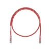 Cable de Parcheo UTP Categoría 6, con Plug Modular en Cada Extremo - 0.3 Metros (1 Pie) - Rojo