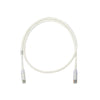 Cable de Parcheo UTP Categoría 6, con Plug Modular en Cada Extremo - 2 Metros (6.56 Pies) - Blanco Mate