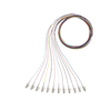Kit de 12 Pigtails con Conector LC, Multimodo 50/125 OM4, 900um, de 1 Metro (3.28 Pies)