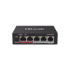Switch PoE+ / 4 Puertos 10/100 Mbps PoE+ (af / at) / 1 Puerto 10/100 Mbps Uplink / Modo Extendido hasta 250 Metros / 35 Watts