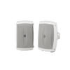 2-Way Surface-Mount Speakers | 5 in Woofer, 0.5 in Tweeter | Semi-Outdoor, 6 ohms | White Pair