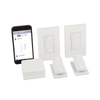 Kit de inicio de iluminación inteligente con hub Smart Bridge, 2 atenuadores de pared sin neutro, 2 controles Pico con pedestal de mesa y 2 placas, Caseta Wireless