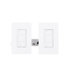 Kit de inicio de iluminación inteligente con hub Smart Bridge, 2 atenuadores de pared sin neutro, 2 controles Pico con pedestal de mesa y 2 placas, Caseta Wireless