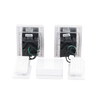 Kit de inicio de iluminación inteligente con hub Smart Bridge, 2 atenuadores de pared sin neutro, 2 controles Pico con pedestal de mesa y 2 placas, Caseta Wireless
