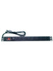 SAXXON PDU08-10A - Regleta PDU con 8 Tomas Individuales, 10 A, 120 V, 1U, Protección contra Rayos, Aleación de Aluminio