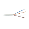 Cable Cat5e de Alto Rendimiento Certificaciones ETL, UL, de 152.5 Metros (500 Pies) de Color Blanco, para Aplicaciones en Video Vigilancia, Redes de Datos. Uso Interior.