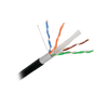 Cable Cat6+ Calibre 23, UTP, Intemperie con Gel Doble Chaqueta, ETL, UL, Color Negro de 305 Metros (1000 Pies), para Climas Extremos