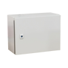 Gabinete de Acero IP66 para Uso en Exterior (500 x 300 x 300 mm) con Placa de Montaje Interior Metálica y Compuerta Inferior Atornillable (Incluye Cerradura y Llave T). Ideal para Centros de Carga y Tableros de Control