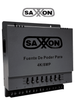 SAXXON ENERGIA PSU1208A-4K - Fuente de poder regulable metálica/ Conexión de hasta 8 canales/ Voltaje de ajuste 12V, 13V o 15V cc/ Salida de hasta 8 A en los 8 canales, máximo 1 A por canal/ Instalación en pared