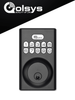 IQ QOLSYS IQDLK-PGK-MB Cerradura con botón - Cerradura Inteligente PowerG, color negro mate