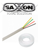 SAXXON OWA4305JF- Cable de alarma de 4 conductores/ CCA/ Calibre 22 AWG/ 305 metros/ Retardante de llama/ Recomendable para control de acceso/ Videoportero/ Audio