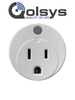 QOLSYS IQSMARTPLUG - Ultra Compact Z-Wave Smart Plug with Energy Meter compatible with Qolsys Alarm.com Panels
