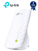 TP-LINK RE200 - Extensor de rango Wi-Fi de doble banda AC750, compatible con 802.11 b/g/n y 802.11ac, hasta 750 Mbps, con 1 puerto Ethernet RJ45 de 10/100 Mbps, 3 antenas internas para 2.4 GHz y 5 GHz.