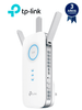 TP-LINK RE450 - Extensor de rango WiFi AC1750 de doble banda de 2,4 GHz y 450 Mbps y 5 GHz y 1300 Mbps con indicador de señal inteligente, modo de punto de acceso, 3 antenas externas y 1 puerto Ethernet RJ45 de 10/100/1000 Mbps.
