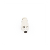 Conector BNC Hembra de 75 Ohm, Anillo Plegable para Cable RG-6/U, Níquel/ Oro/ Teflón.