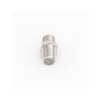 Adaptador Barril para 75 Ohm, de Conector F Hembra a F Hembra, Níquel/ Estaño/ Polietileno.