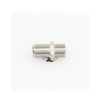 Adaptador Barril para 75 Ohm, de Conector F Hembra a F Hembra, Níquel/ Estaño/ Polietileno.
