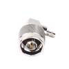 Conector N Macho en A/R de Anillo Plegable para Cables LP-195, LP-142, RG-58/U, RG-142/U, Niquel/ Oro/ Teflón.