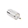 Conector UHF Macho (PL-259) para Cables RG-8/U, RG-8U-SYS, 8237, 8267, 8268, 9913, CTN-400, 7810, 8214, 7810A, RFLASH-1113, LMR-400, Plata/Plata/Teflón.