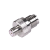 Mini-UHF Jack to SMA Jack In-Line Adapter, Nickel/Gold/Teflon.
