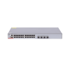 Switch gestionable Capa 3 con 24 puertos Gigabit + 4 SFP+ para fibra 10Gb, gestión gratuita desde la nube.