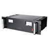Fuente de poder 13.8Vcc, 35A, lineal regulada con circuito cargador de baterías, para instalación en rack