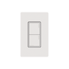 (RadioRa3) Teclado Sunnata Blanco 2 escenas para Radio RA3, programe escenas diferentes en cada botón.