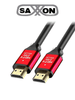 SAXXON HDMI-150 - Cable HDMI de 15 metros de alta velocidad / Versión 2.0 / Resolución 4K / Canal de retorno de audio ARC / Video 3D / Blindado para reducir interferencias / Chapado en oro / Alta resistencia y durabilidad.