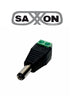 SAXXON PSUBR12B - Bag of 10 male connectors / For power supply / Positive and negative screw block