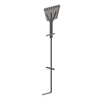 Ancla de Piso Tipo Paleta 7 Orificios para Retenida. Placa: 3/4, Redondo: 1, Altura: 210 cm. Galv. Inmersión.