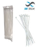 SBE TECH CN48X450 - Brida para cables 4.8x450 mm, color blanco, bolsa con 100 unidades, nailon.