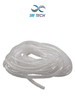 SBE TECH SBEESP6 - Spiral Cable Organizer, White, 1/4, 10 Meters, on a Roll