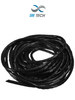 SBE TECH SBEESPN6 - Spiral Cable Organizer, Black, 1/4 inch, 10 meters, on a roll
