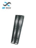 SBE TECH SBE-OV20UR - Organizador de cable vertical de 20 UR con PVC negro y cubierta antideslizante