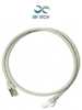 SBE TECH PCC61.0MGY- Cable de conexión Cat 6 con funda inyectada y moldeada de 1m Gris